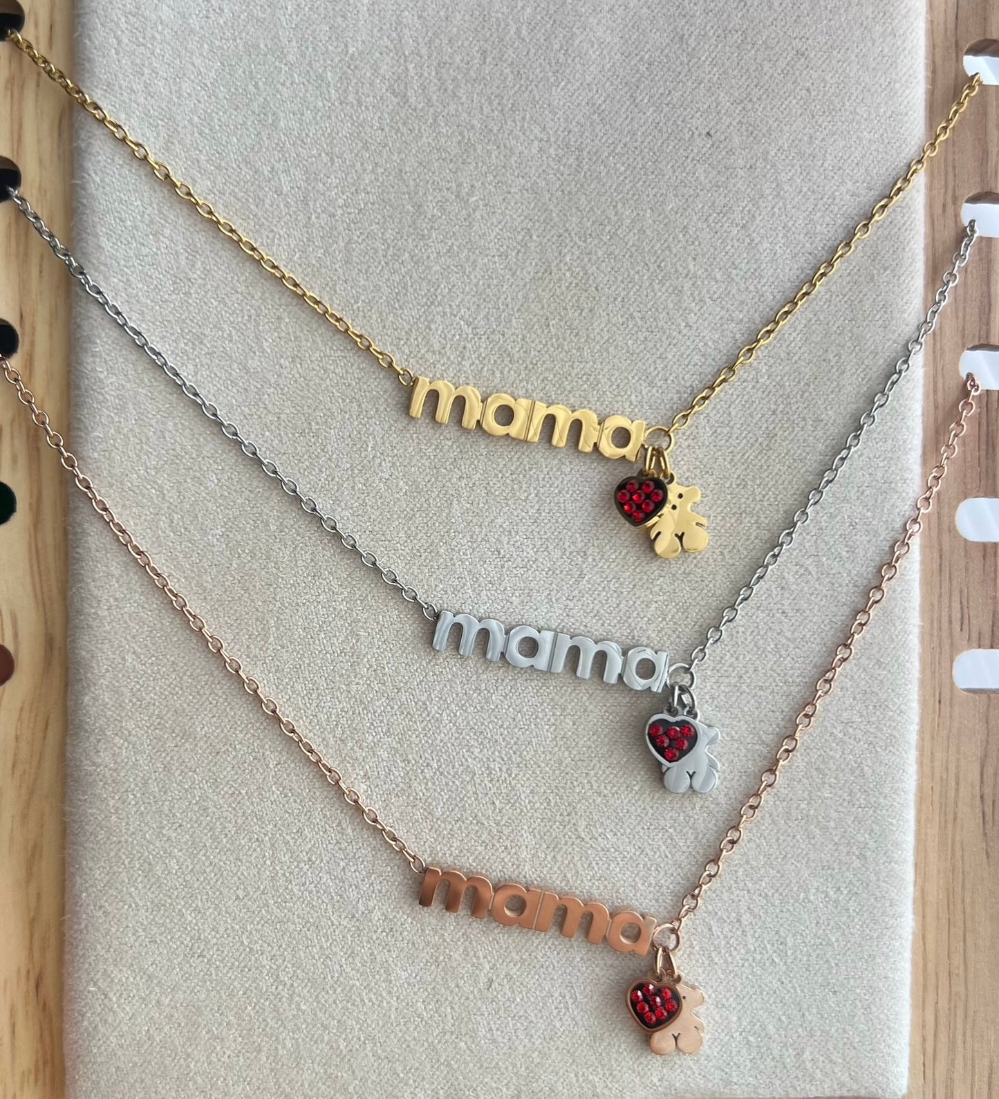 Mom Bear Necklace